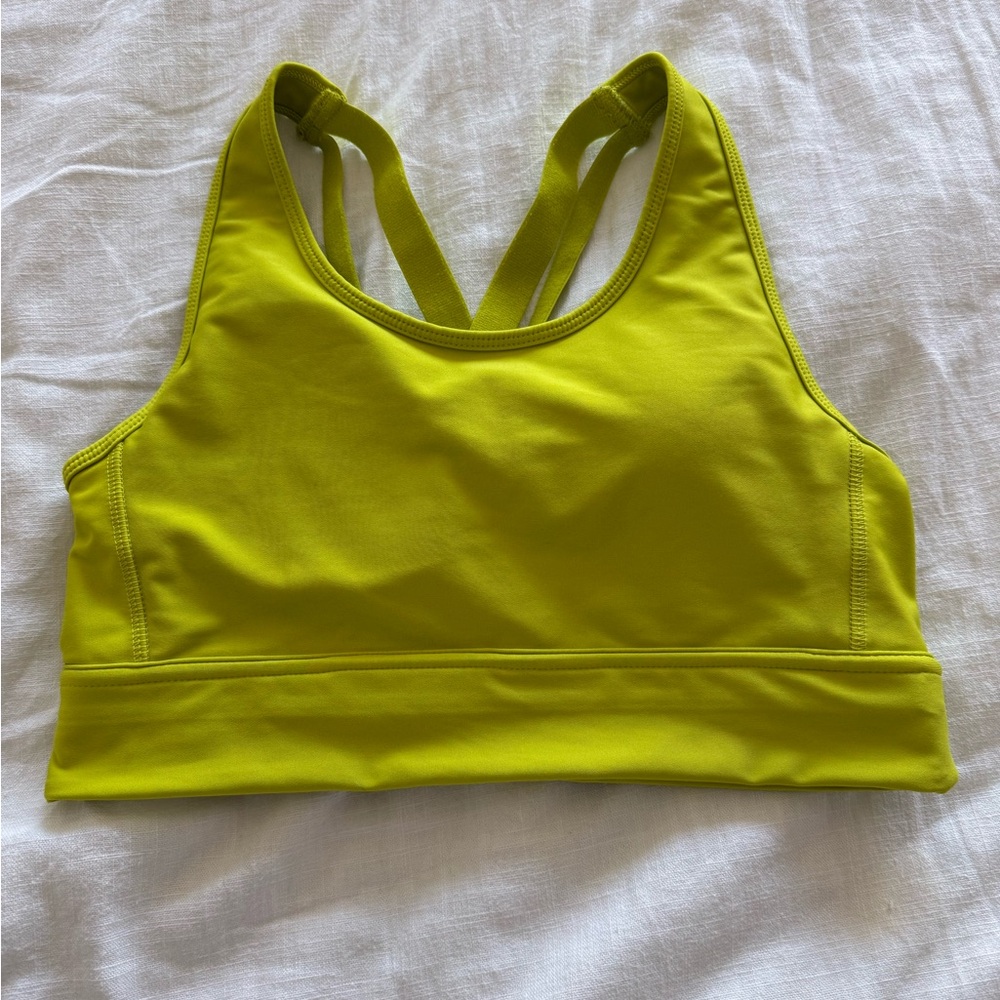 DSG Vibrant Yellow Sports Bra, size M